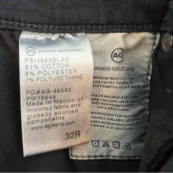 AG Adriano Goldshmied The Prima Ankle Cigarette Jeans Size 32 NWT Dark Rinse - Picture 6 of 8